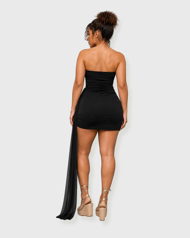 ONYX ALLURE MINI DRESS - vista posterior