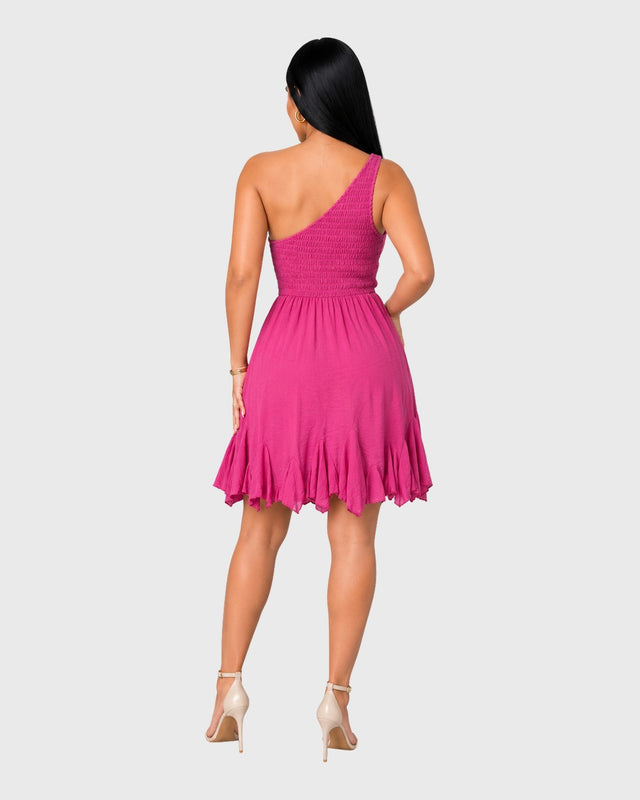 FLAMENCO WAVE MINI DRESS - vista posterior