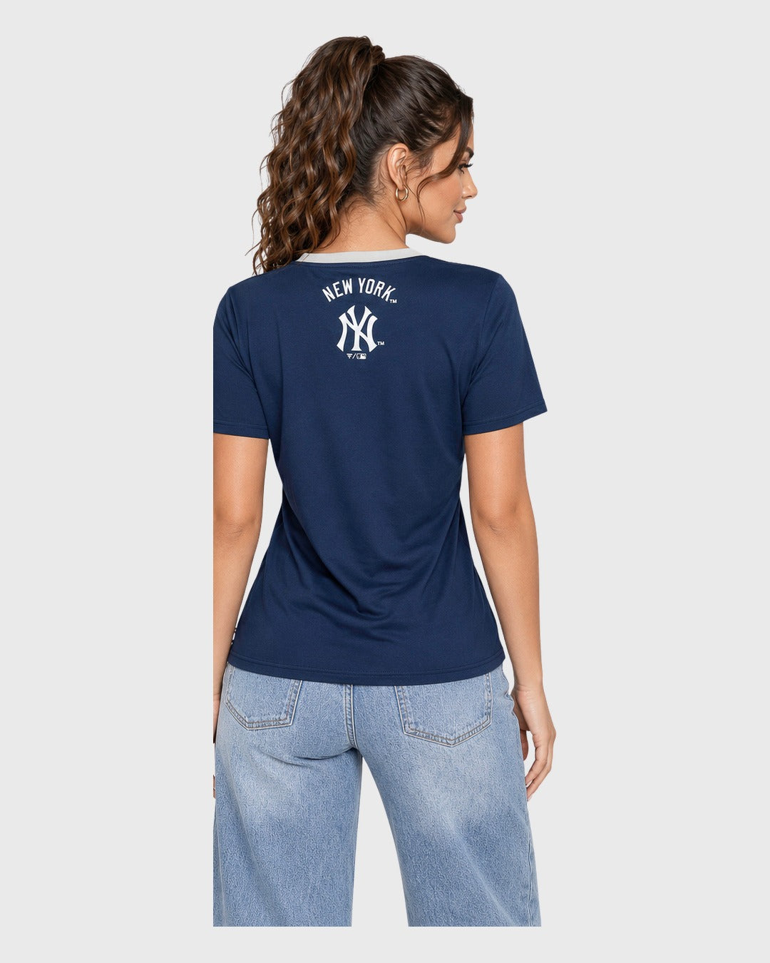 Home Run Sueter Azul Marino para mujer - vista posterior