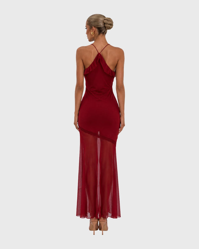 VELVET DUSK MIDI DRESS - vista posterior