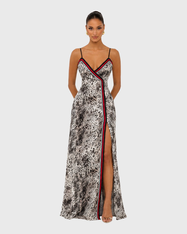 FIERCE SERPENTINE MAXI DRESS - vista posterior