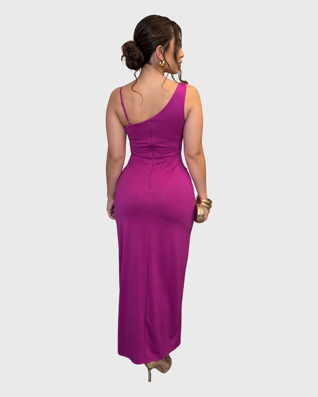 VELVET REVERIE MIDI DRESS - vista posterior
