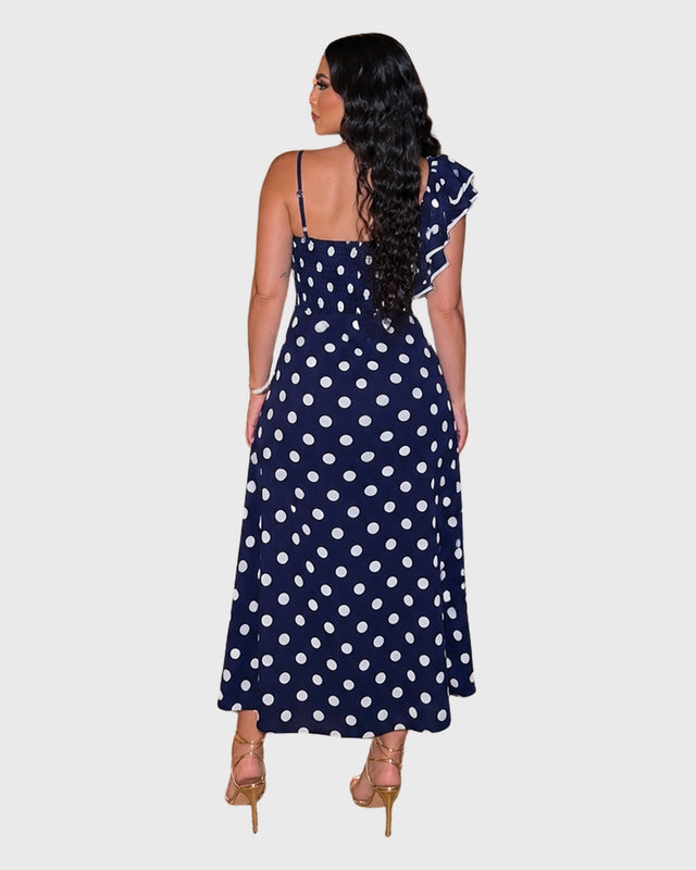LUMINOUS PETAL MIDI DRESS - vista posterior