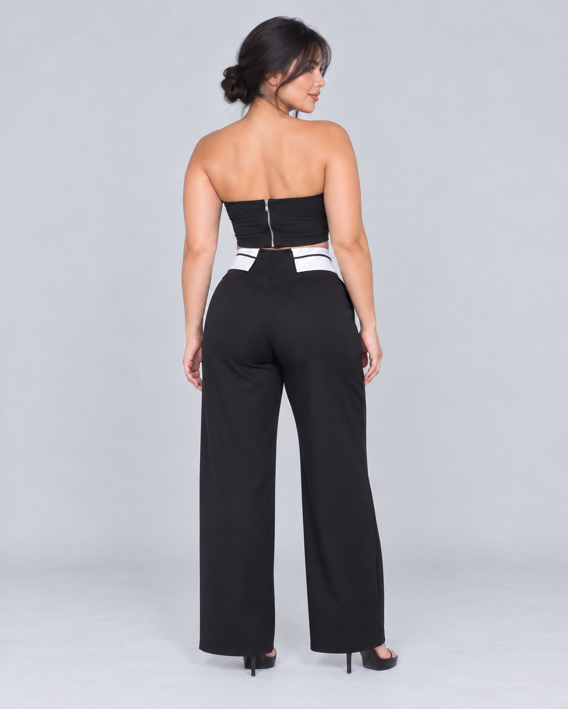Conjunto Nouvelle - Blanco y Negro - vista posterior