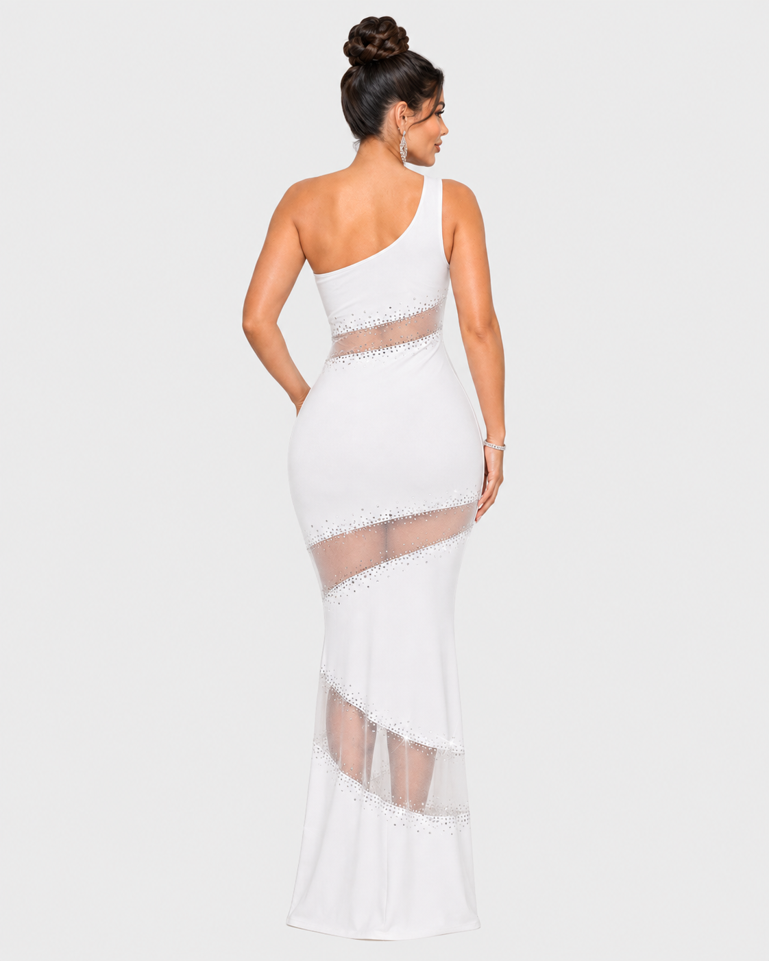 Vestido de Gala Ivory Crystal - Marfil