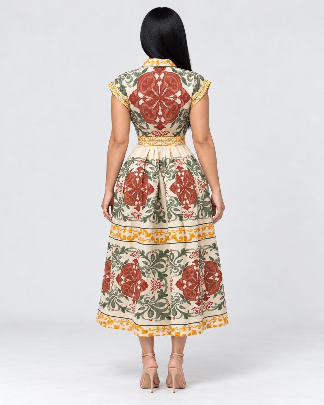 Vestido Midi Virelia - Oliva