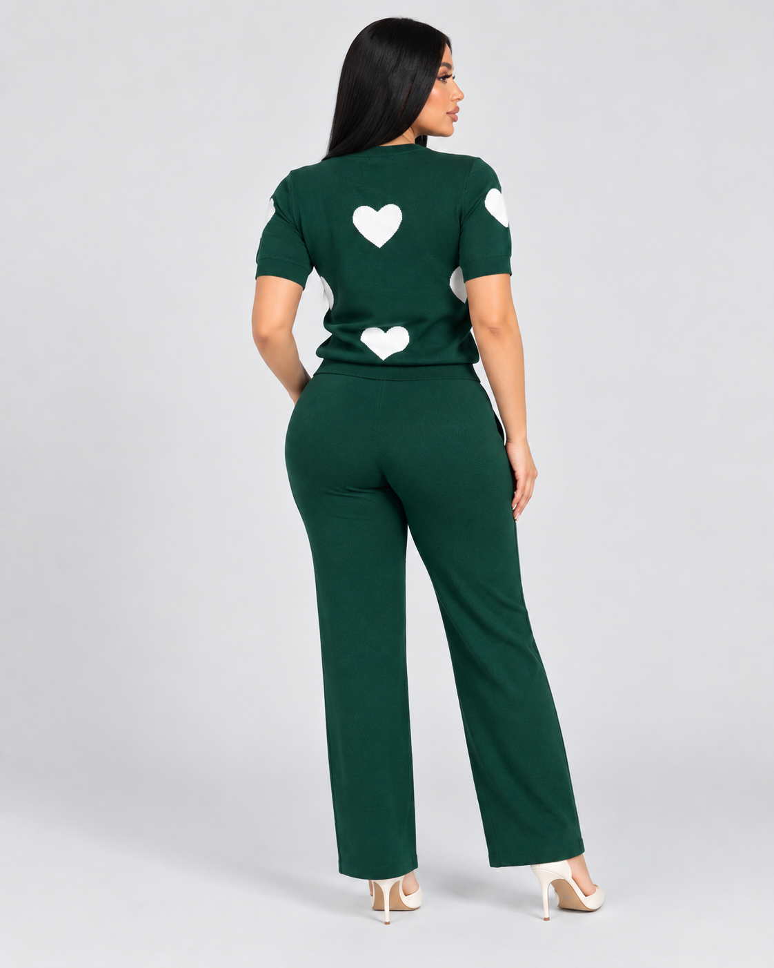 Conjunto Corazones Elara - Verde