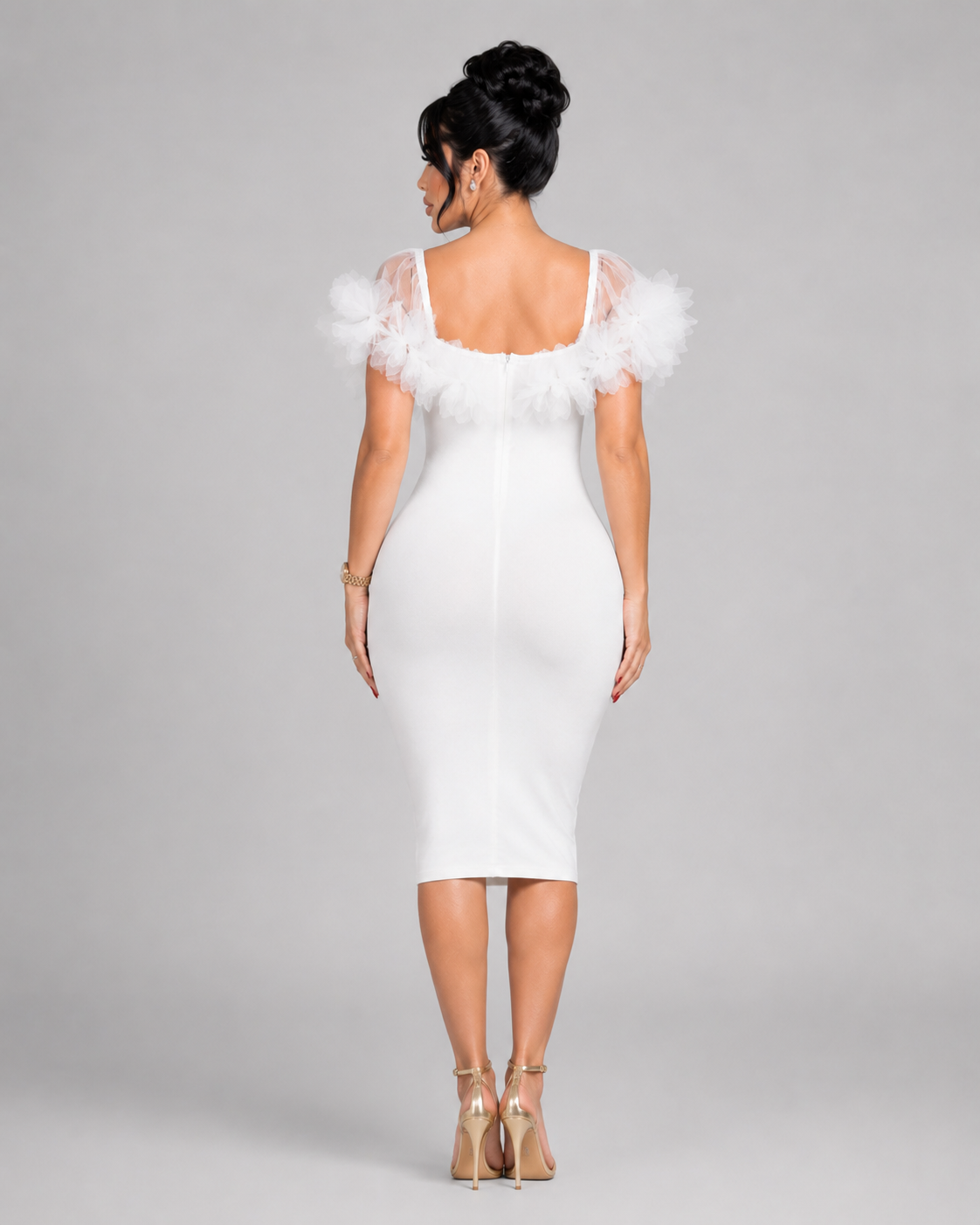 Vestido Midi Venecia - Blanco