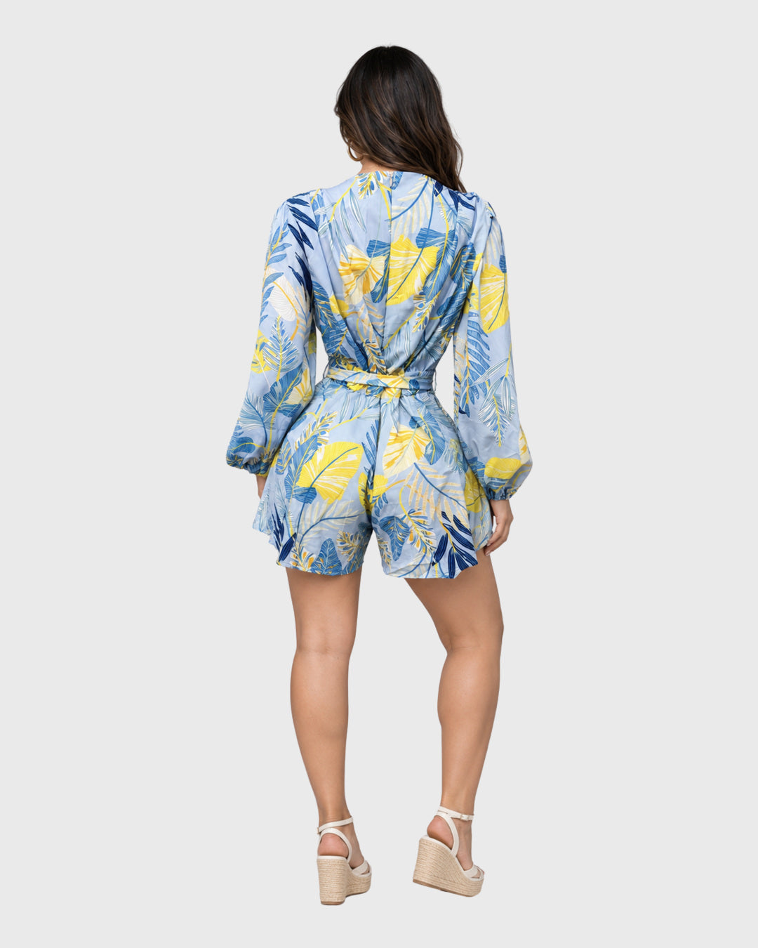 PALM MUSE ROMPER - BLUE