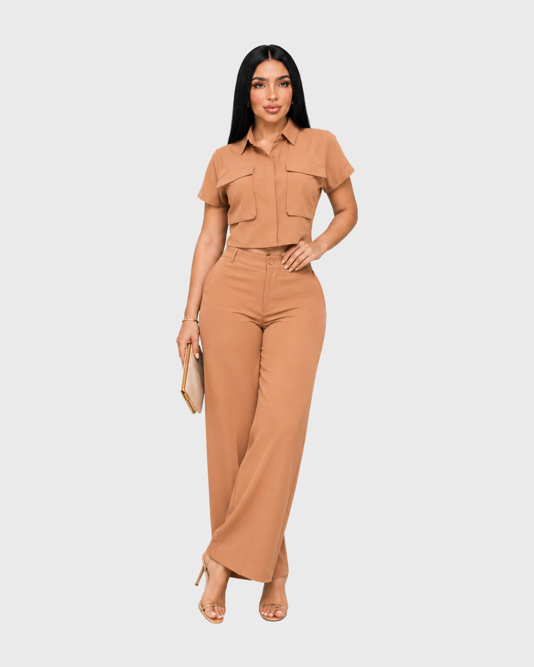 POLISHED CARGO MATCHING SET - vista frontal