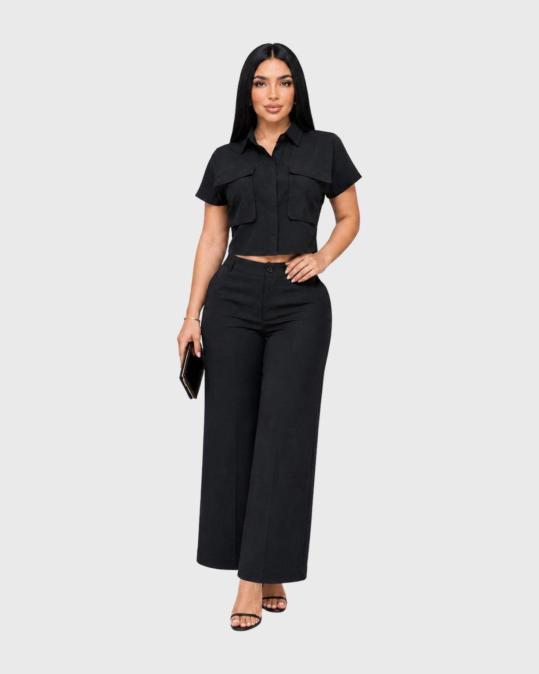 POLISHED CARGO MATCHING SET - vista frontal