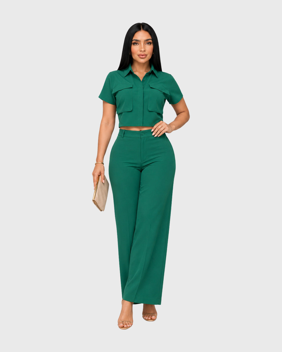 POLISHED CARGO MATCHING SET - vista frontal
