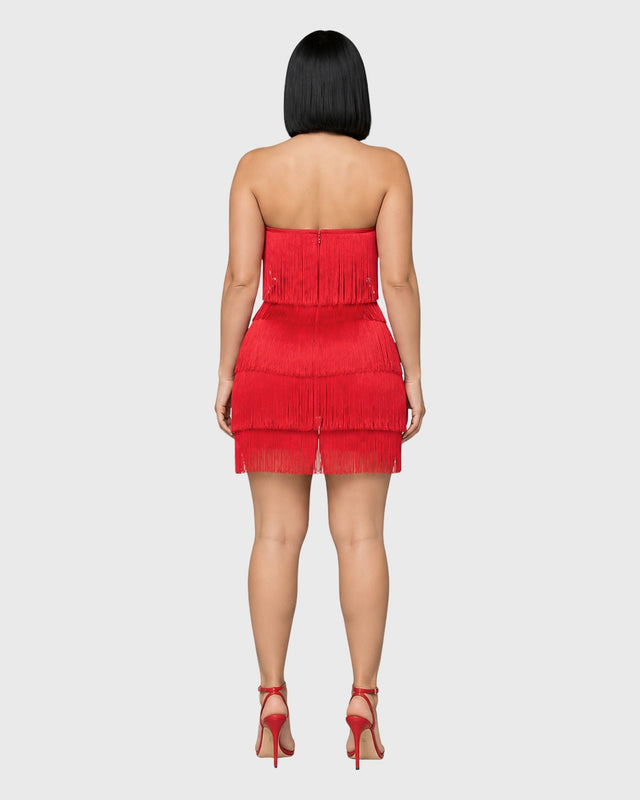 ELECTRIC DESIRE MINI DRESS - vista posterior