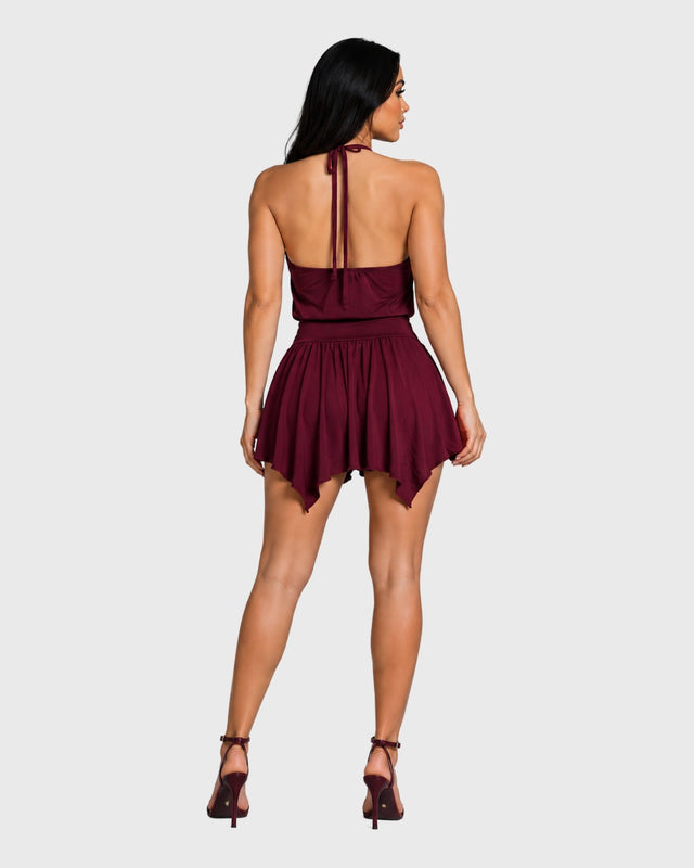 RIVET ROMANCE MINI DRESS - vista posterior