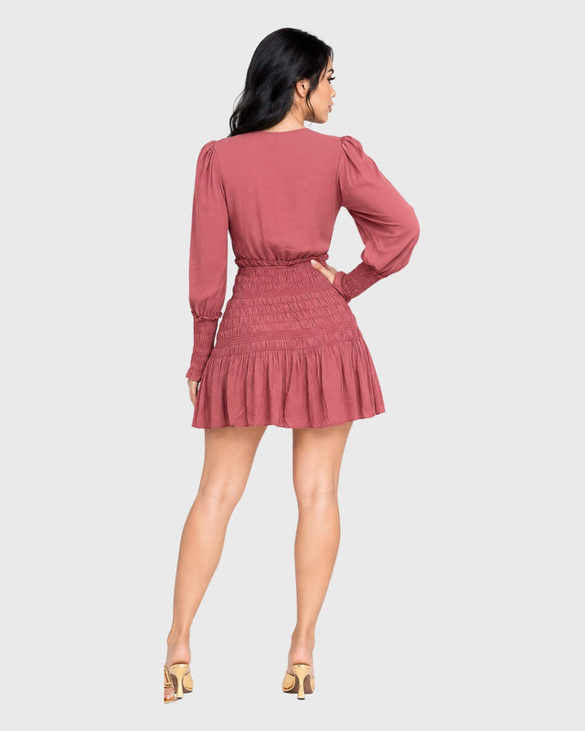 ROMANCE MINI DRESS - vista posterior