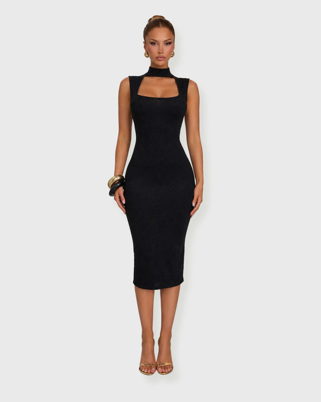 INK SCULPT OPEN-BACK MINI DRESS - vista frontal