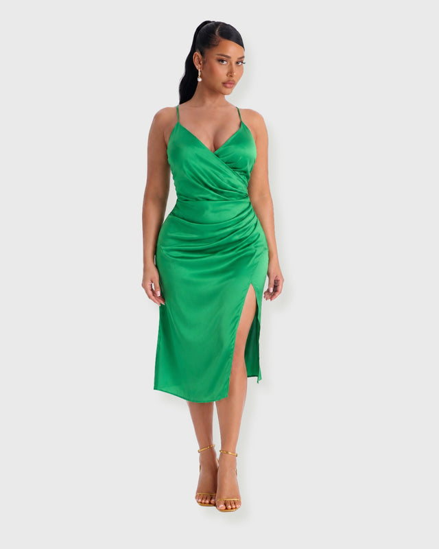 EMERALD CROSSBACK MINI DRESS - vista frontal