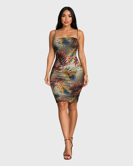 TROPICAL MUSE MINI DRESS - vista frontal