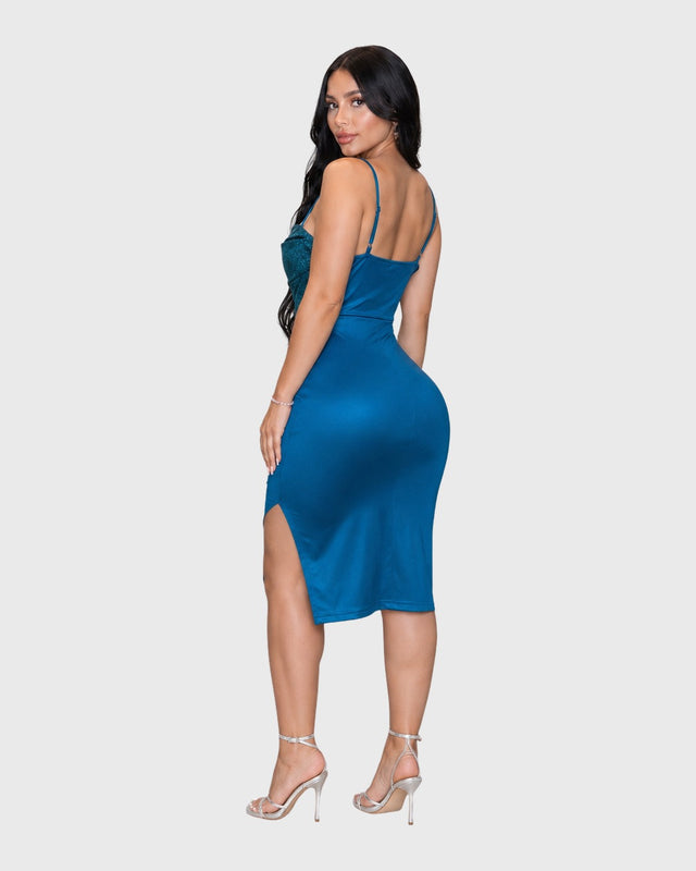 OCEAN GLAMOUR MINI DRESS - vista posterior