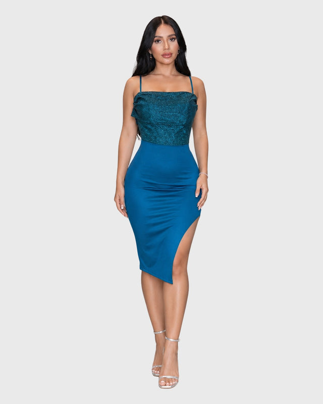 OCEAN GLAMOUR MINI DRESS - vista frontal