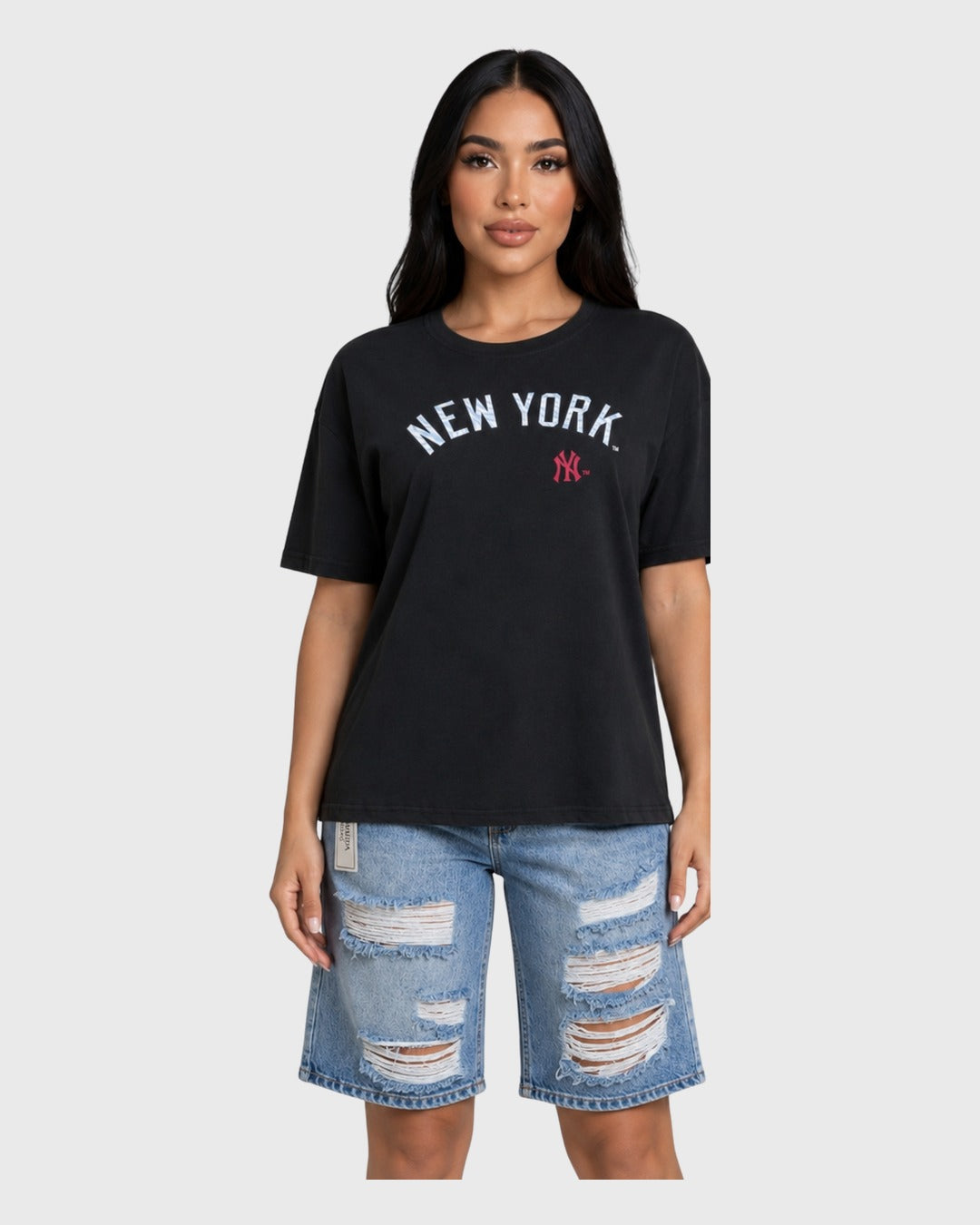 City League Sueter Negro para mujer - vista frontal