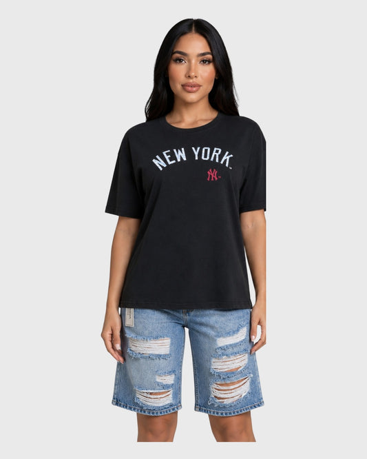 City League Sueter Negro para mujer - vista frontal