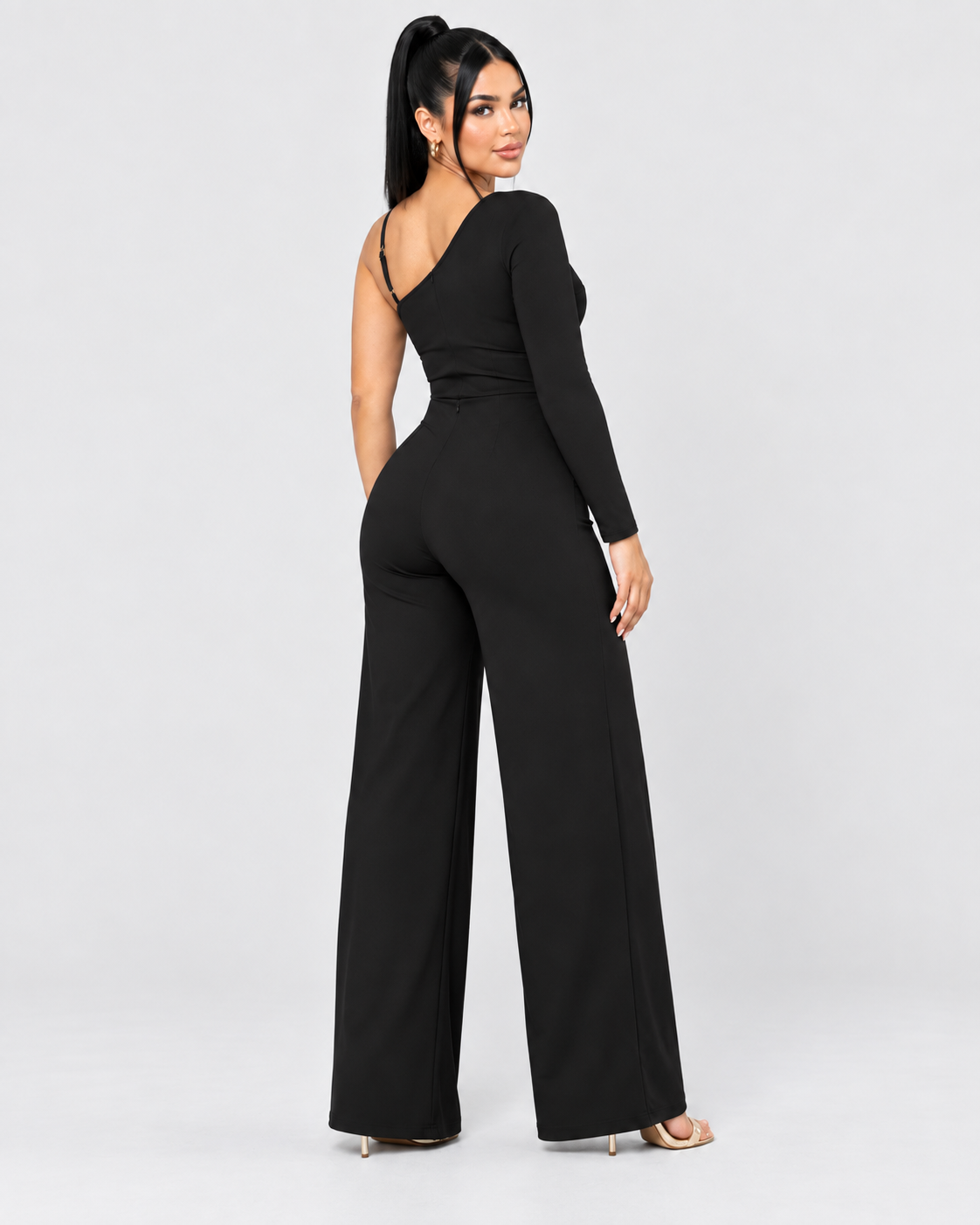 JUMPSUIT GISELLE - NEGRO - Vista posterior