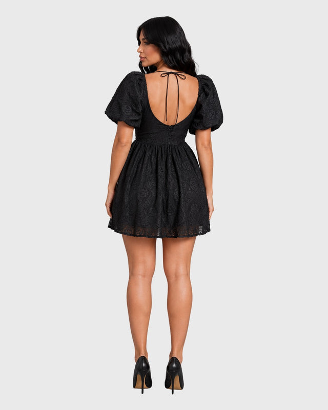 MIDNIGHT ROMANCE MINI DRESS - vista posterior
