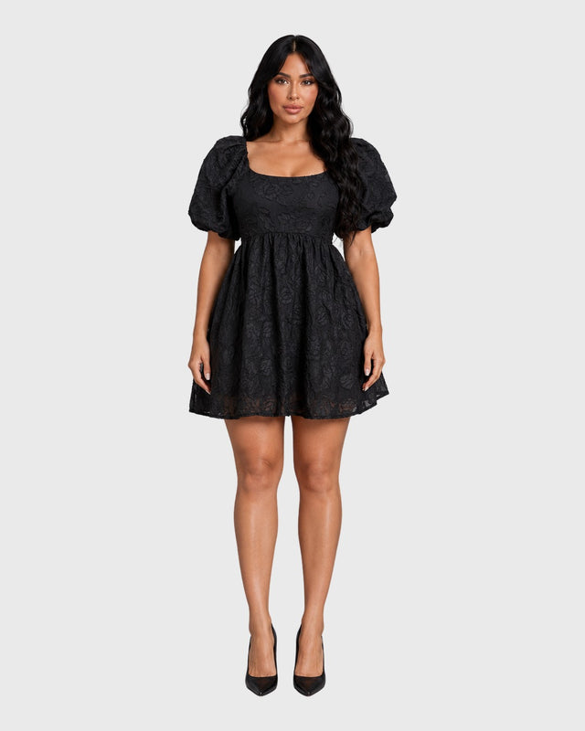 MIDNIGHT ROMANCE MINI DRESS - vista frontal