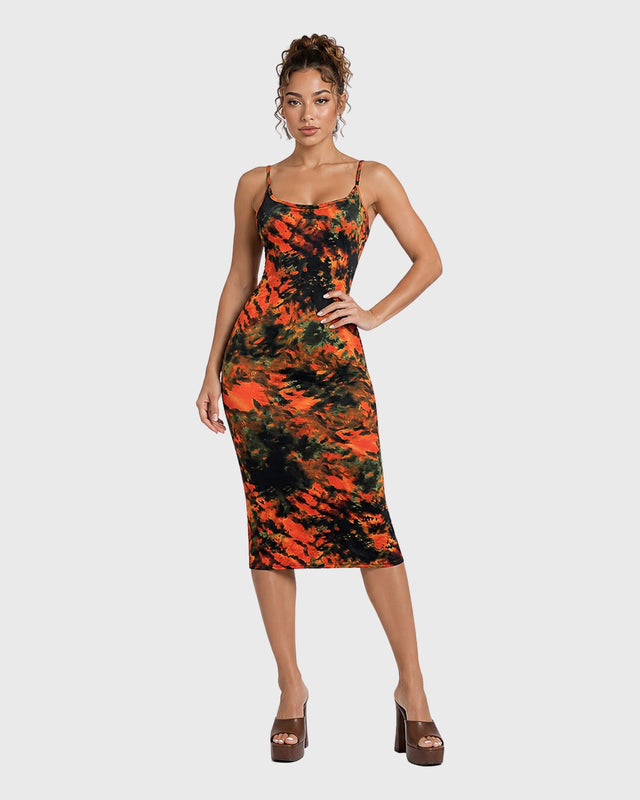 SUNSHINE MIDI DRESS - vista frontal
