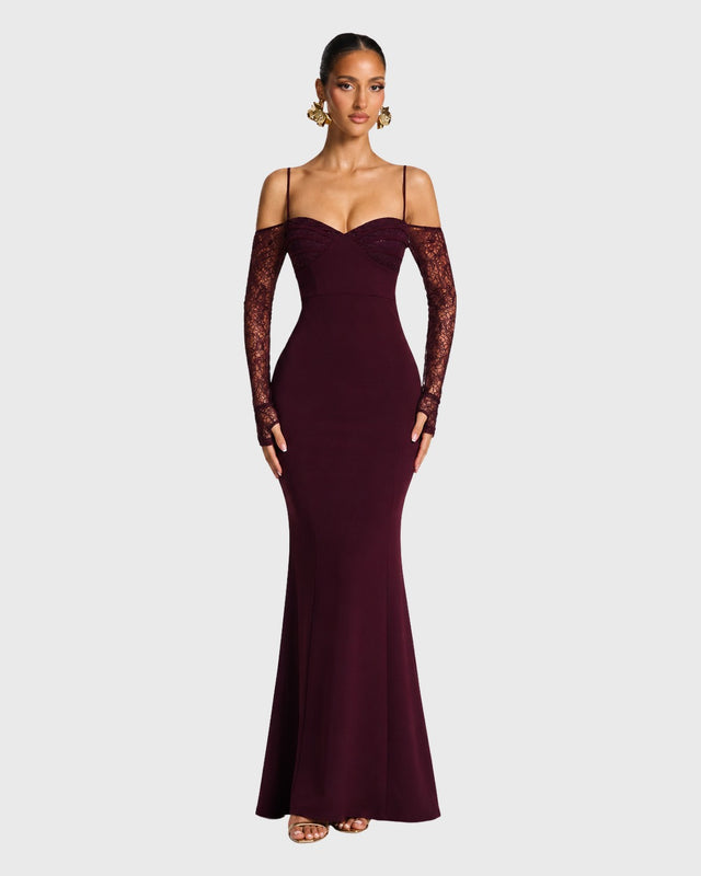 SILENT BLOOM MAXI DRESS - vista frontal