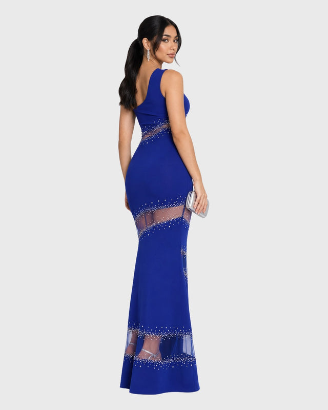 ROYAL ILLUSION MAXI DRESS - vista posterior