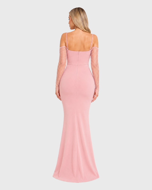 VELVET AURORA MAXI DRESS - vista posterior