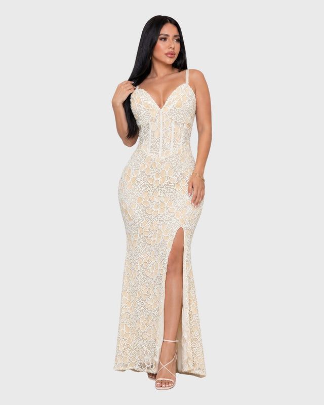 HARMONY FLORAL MAXI DRESS - vista frontal
