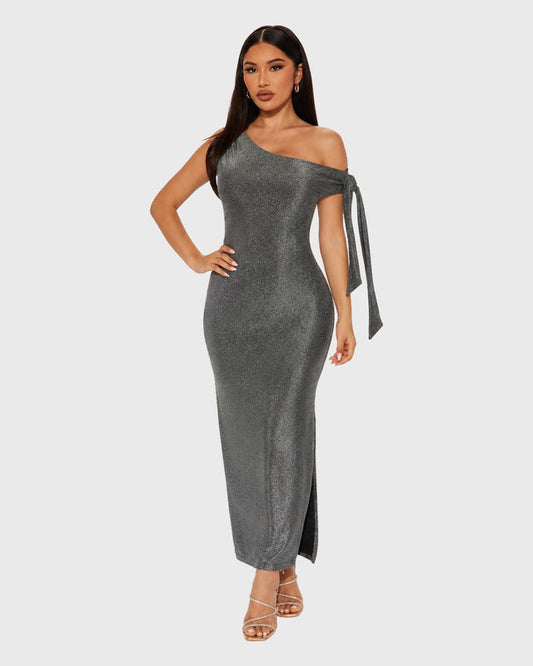 SILVER ALLURE MAXI DRESS - vista posterior