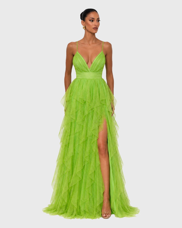 ETHEREAL MUSE MIDI DRESS - vista frontal