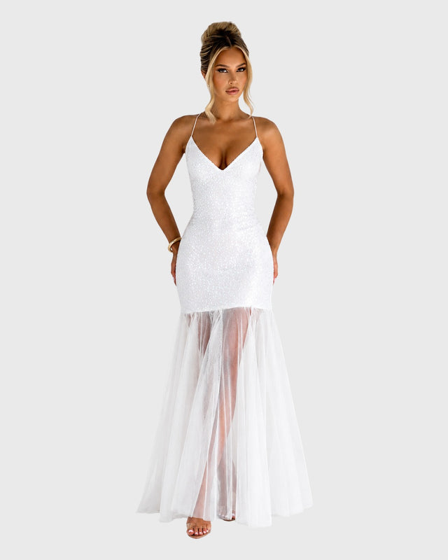 DIVINE SOLSTICE MIDI DRESS - vista posterior