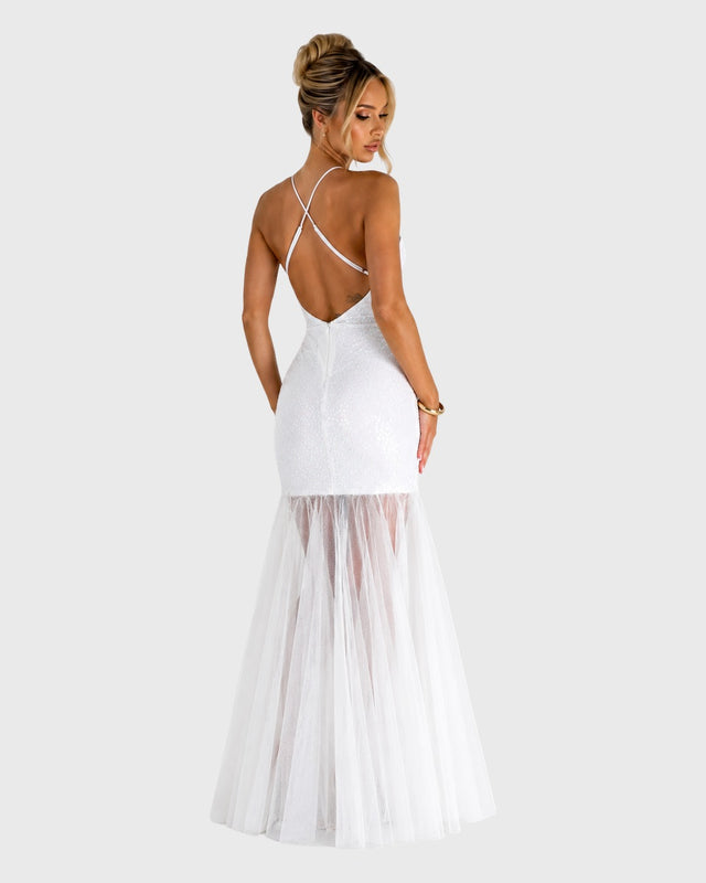 DIVINE SOLSTICE MIDI DRESS - vista frontal
