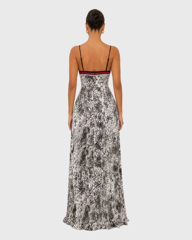 FIERCE SERPENTINE MAXI DRESS - vista frontal