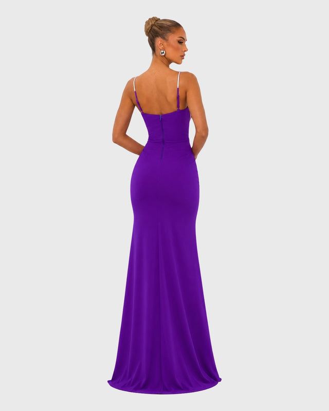 ETHEREAL BLOOM MIDI DRESS - vista frontal