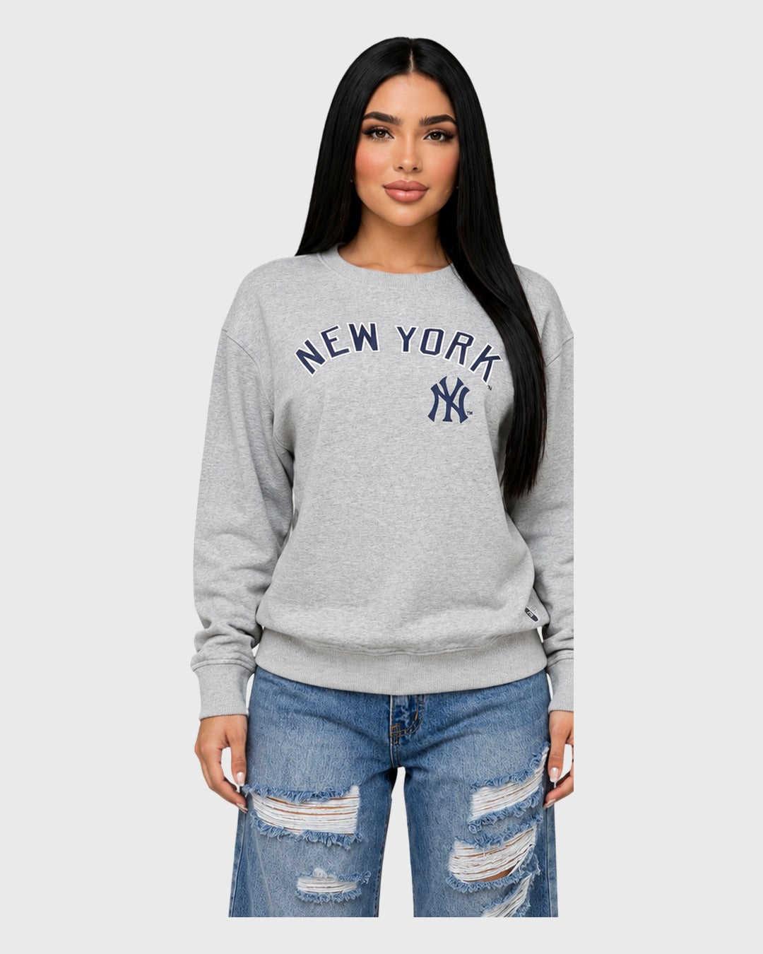 New York Abrigo Gris para mujer - vista frontal