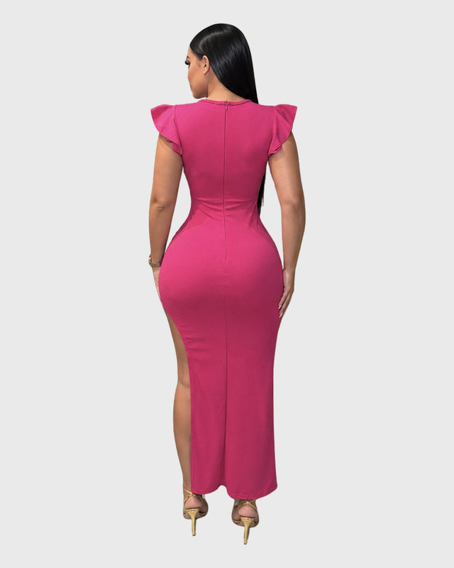 SILENT PETAL MINI DRESS - vista posterior