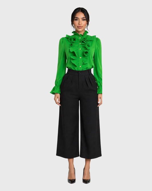 Lady Boss Shirt Verde para mujer - vista frontal