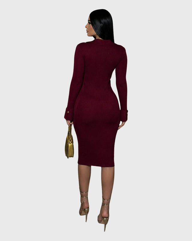 SERENE PETAL MIDI DRESS - vista posterior
