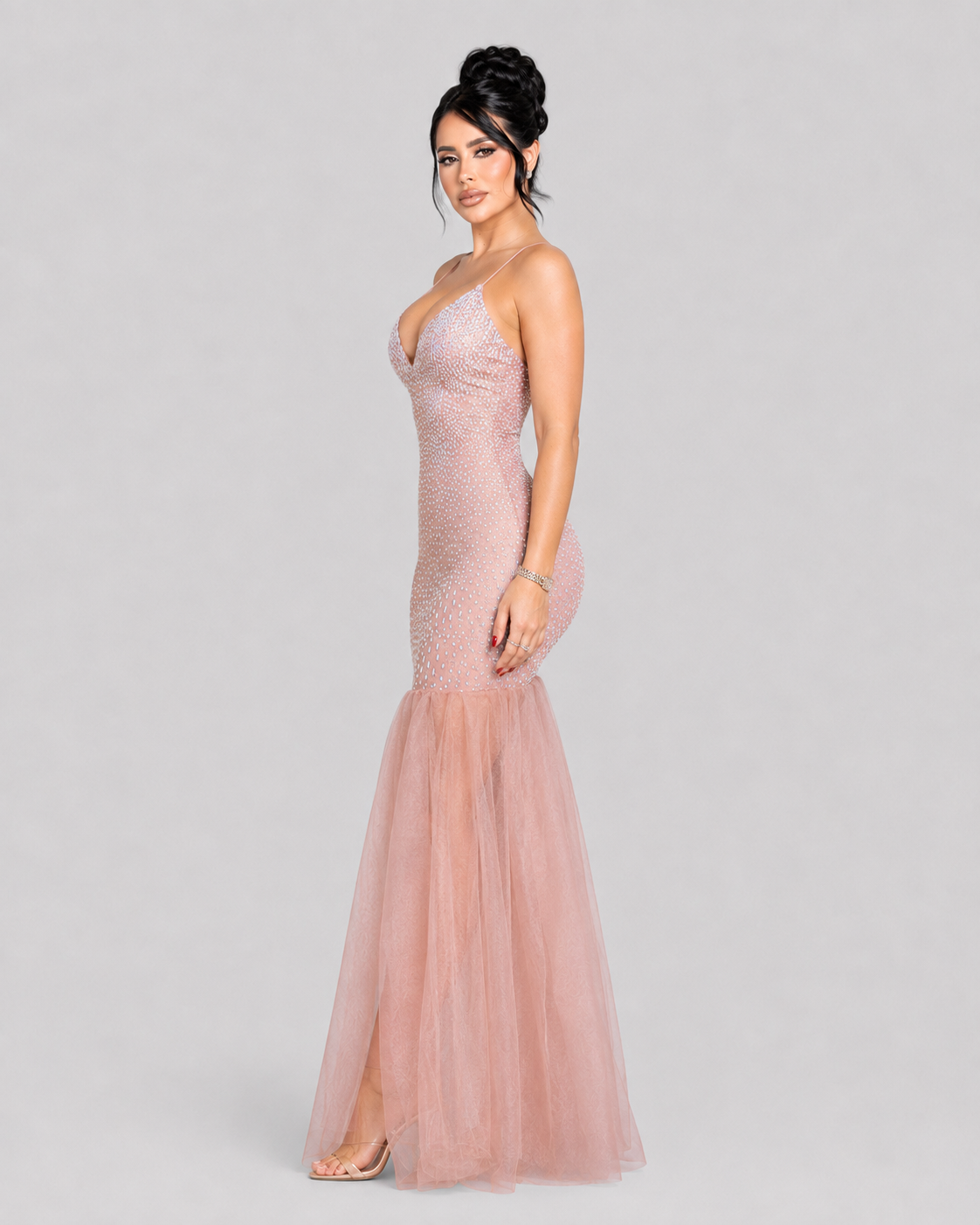 Vestido de Gala Mauve Allure - Malva