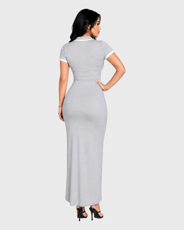 POLISHED GRACE MAXI DRESS - vista posterior