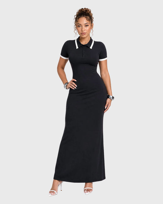 POLISHED GRACE MAXI DRESS - vista frontal