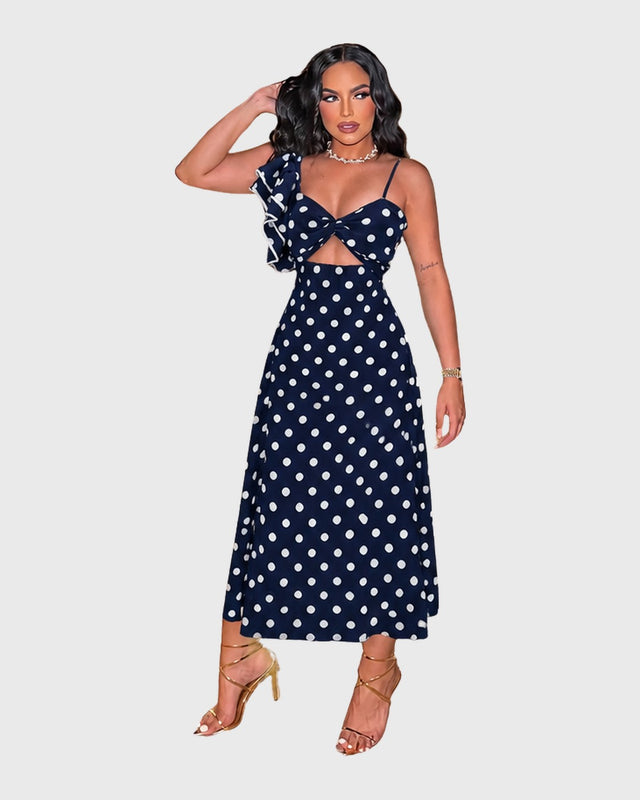 LUMINOUS PETAL MIDI DRESS - vista frontal
