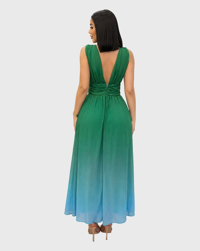 ETHEREAL NOCTURNE MAXI DRESS - vista posterior