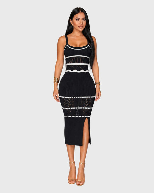 SERENE HORIZON MIDI DRESS - vista frontal